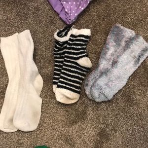 Three pack of fuzzy socks